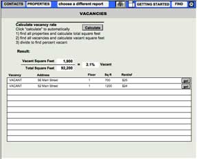 Click to see larger Vacancies screen shot